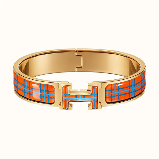 [Jesse jewelry]H TARTAN BRACELET 12MM