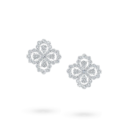 [Jesse jewelry]LOOP EARRINGS FULL MOTIF DIAMOND 16MM