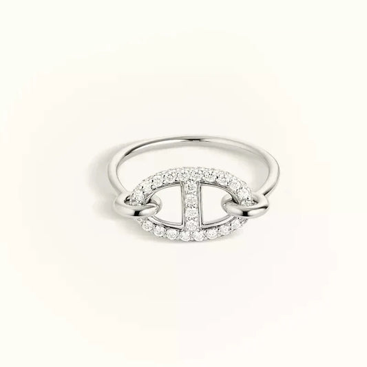 [Jesse jewelry]RONDE SMALL SILVER DIAMOND RING