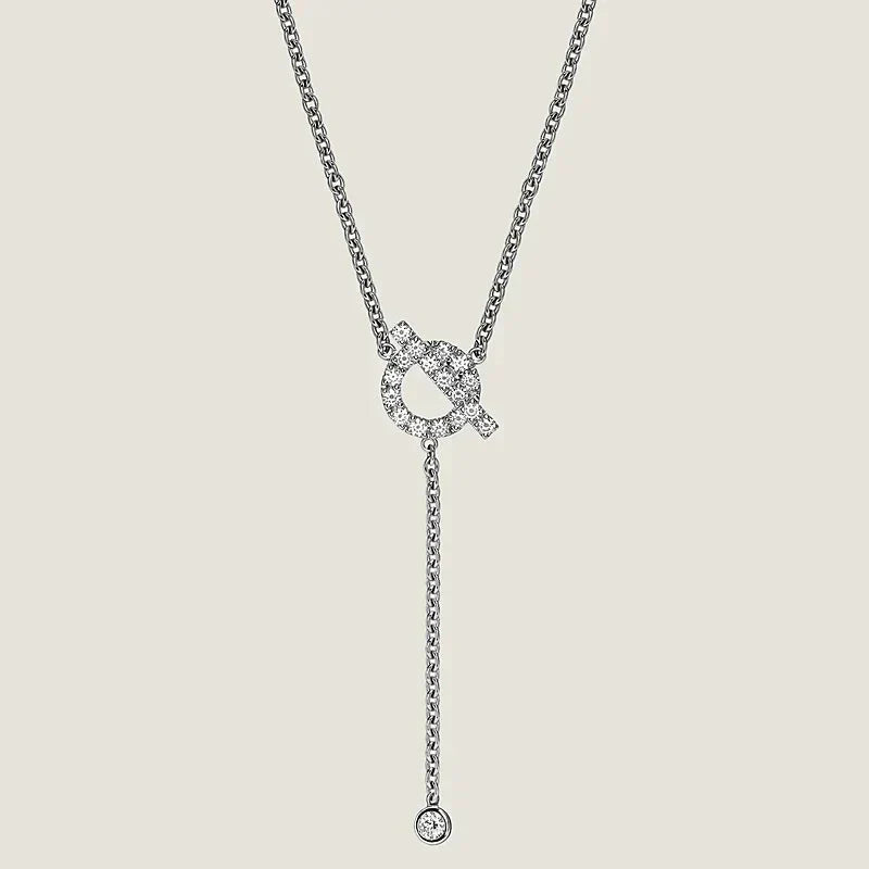 [Jesse jewelry]FINESSE SILVER DIAMOND NECKLACE