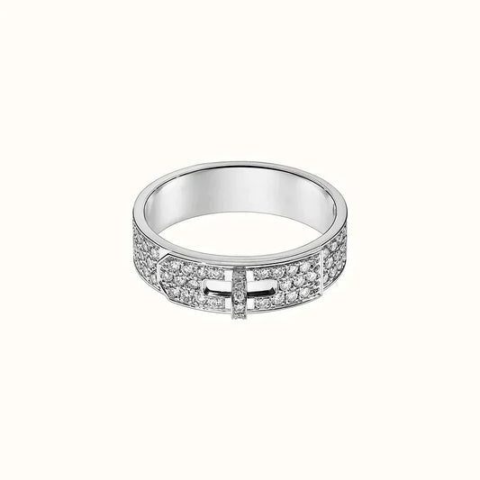 [Jesse jewelry]KELLY SILVER DIAMOND RING