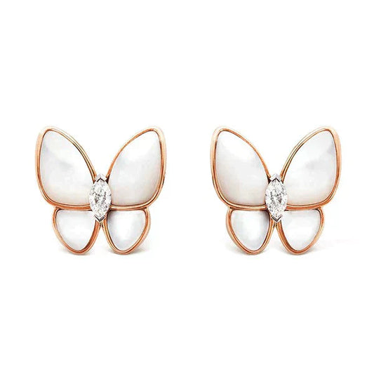 [Jesse jewelry]BUTTERFLY MOP DIAMOND EARRINGS
