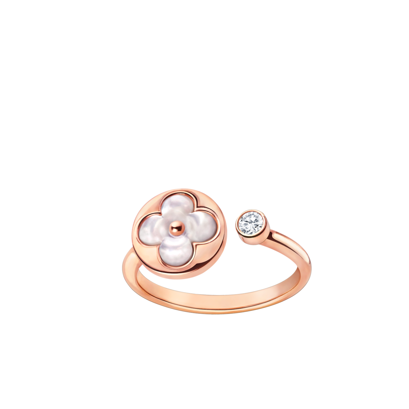 [Jesse jewelry]SUN 1 DIAMOND PINK MOP RING