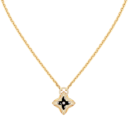 [Jesse jewelry]STAR PEDANT PINK GOLD DIAMOND NECKLACE