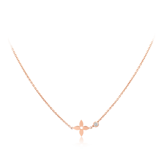 [Jesse jewelry]BLOSSOM PENDANT PINK GOLD AND DIAMOND