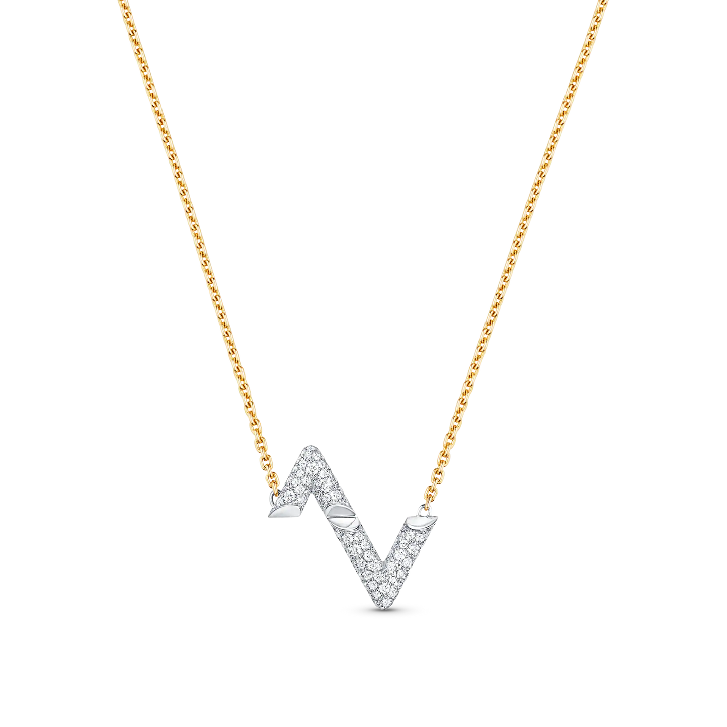 [Jesse jewelry]VOLT SILVER DIAMOND PEDANT NECKLACE