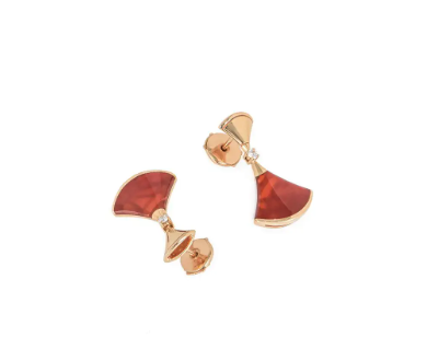 [Jesse jewelry]DREAM Carnelian PINK GOLD EARRINGS