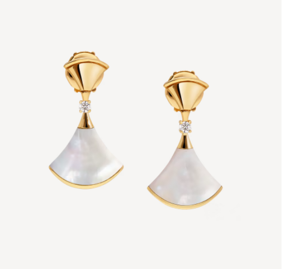 [Jesse jewelry]DREAM MOP 1 DIAMOND EARRINGS