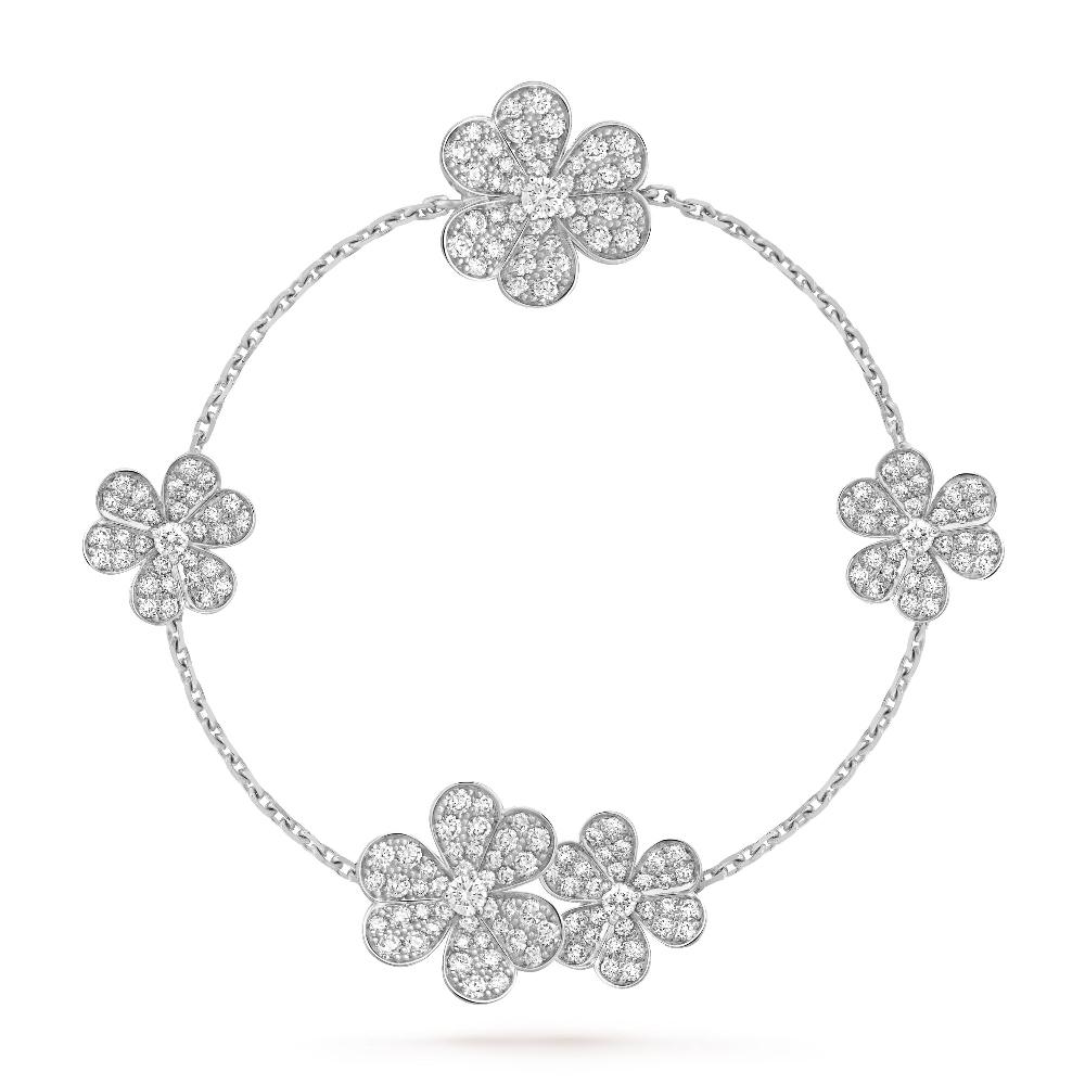 [Jesse jewelry]FRIVOLE SILVER 5 FLOWERS BRACELET