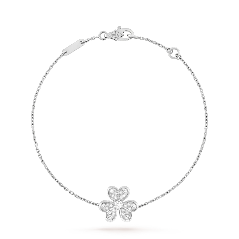 [Jesse jewelry]FRIVOLE SILVER FLOWER DIAMOND BRACELET