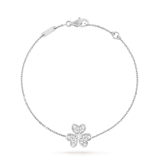 [Jesse jewelry]FRIVOLE SILVER FLOWER DIAMOND BRACELET