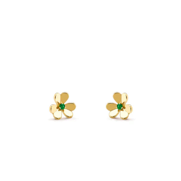 [Jesse jewelry]FRIVOLE  FLOWER MALACHITE EARRINGS