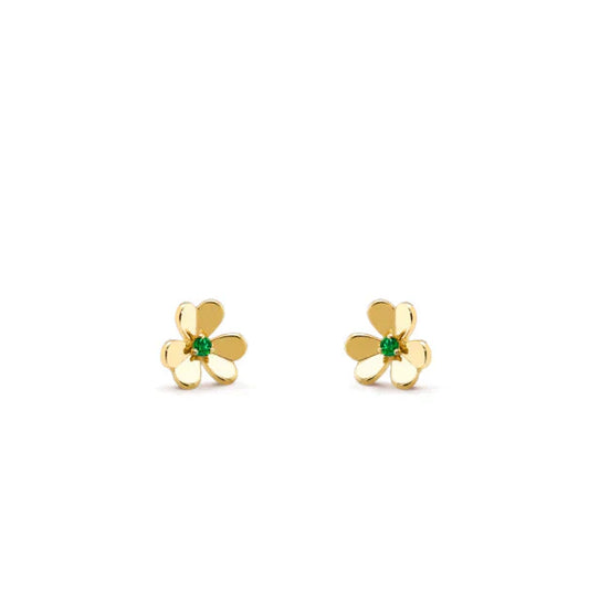 [Jesse jewelry]FRIVOLE  FLOWER MALACHITE EARRINGS