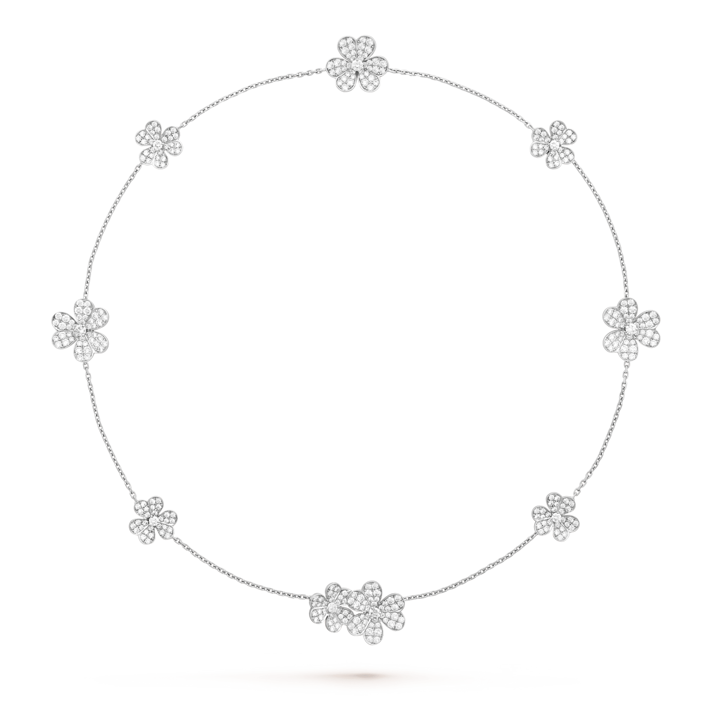 [Jesse jewelry]FRIVOLE SILVER 9 FLOWERS NECKLACE