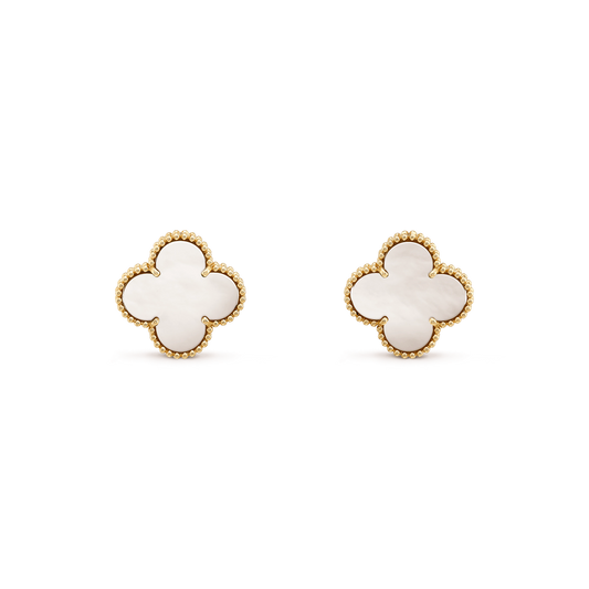 [Jesse jewelry]CLOVER MINI GOLD EARRINGS