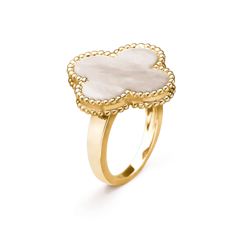 [Jesse jewelry]CLOVER WHITE MOP RING