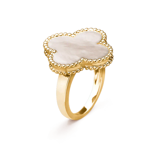 [Jesse jewelry]CLOVER WHITE MOP RING