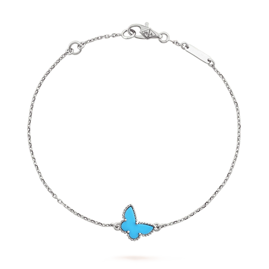 [Jesse jewelry]BUTTERFLY TURQUOISE BUTTERFLY BRACELET SILVER