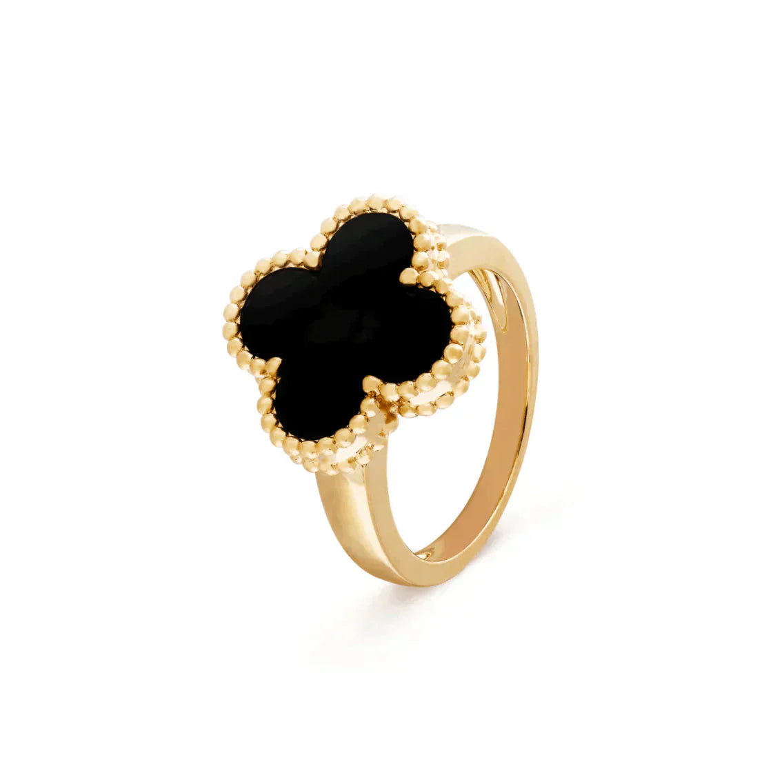 [Jesse jewelry]CLOVER ONYX RING