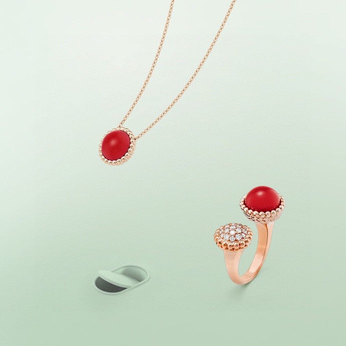 [Jesse jewelry]PERLEE COULEURS DIAMOND ROSE GOLD BETWEEN THE FINGER RING