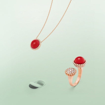 [Jesse jewelry]PERLEE COULEURS DIAMOND ROSE GOLD BETWEEN THE FINGER RING