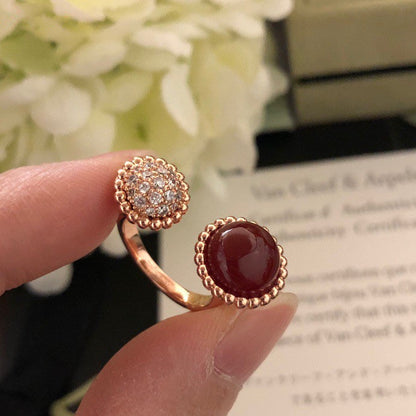 [Jesse jewelry]PERLEE COULEURS DIAMOND ROSE GOLD BETWEEN THE FINGER RING