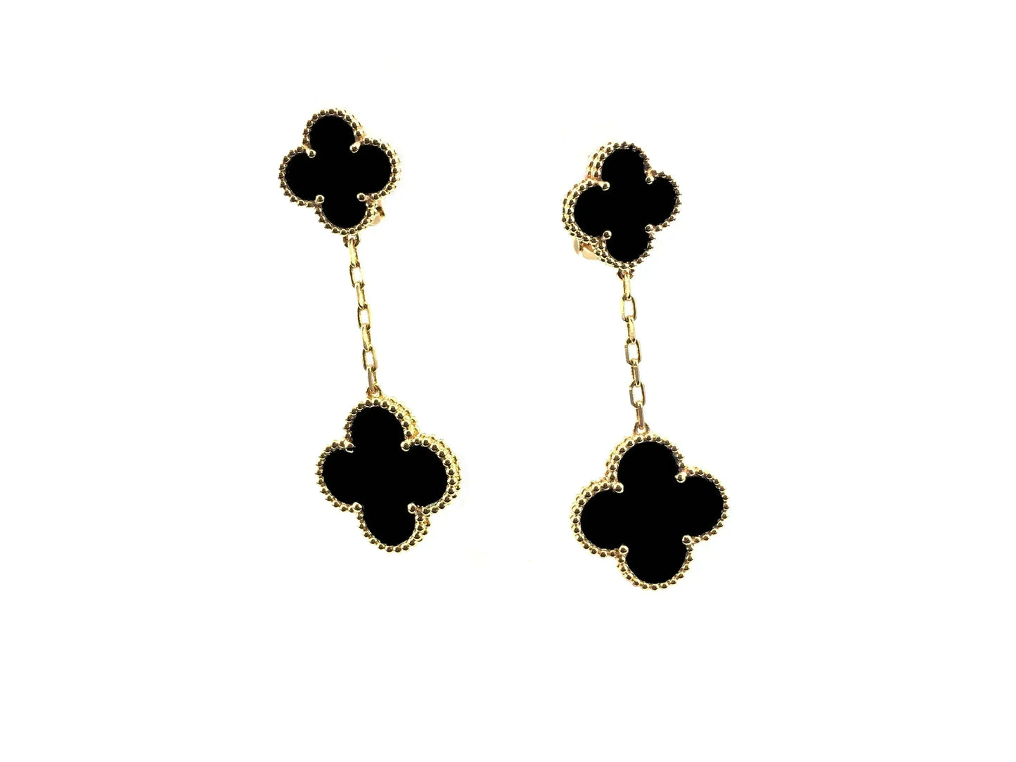 [Jesse jewelry]CLOVER 2 MOTIFS  EARRINGS (MULTIPLE CHOICESC