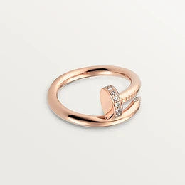 [Jesse jewelry]JUSTE RING 2.65MM PINK GOLD DIAMOND