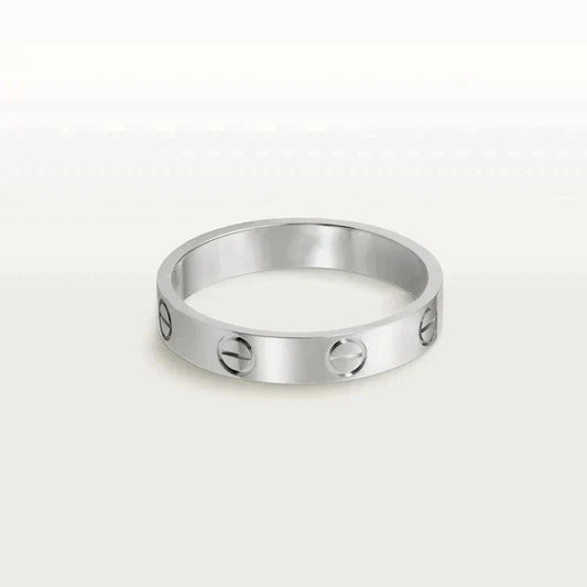 [Jesse jewelry]LOVE RING 4MM 1 DIAMOND SILVER